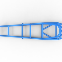 Frame of old school Front engine dragster Version 5 Scale 1:25 - Thumbnail 8