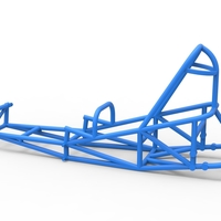 Frame of old school Front engine dragster Version 5 Scale 1:25 - Thumbnail 9