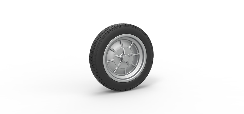 Front wheel of old school dragster Version 5 Scale 1:25