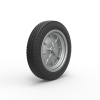 Front wheel of old school dragster Version 5 Scale 1:25 - Thumbnail 2