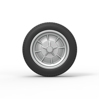 Front wheel of old school dragster Version 5 Scale 1:25 - Thumbnail 5