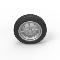 Front wheel of old school dragster Version 5 Scale 1:25 - Thumbnail 6