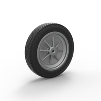 Front wheel of old school dragster Version 5 Scale 1:25 - Thumbnail 8