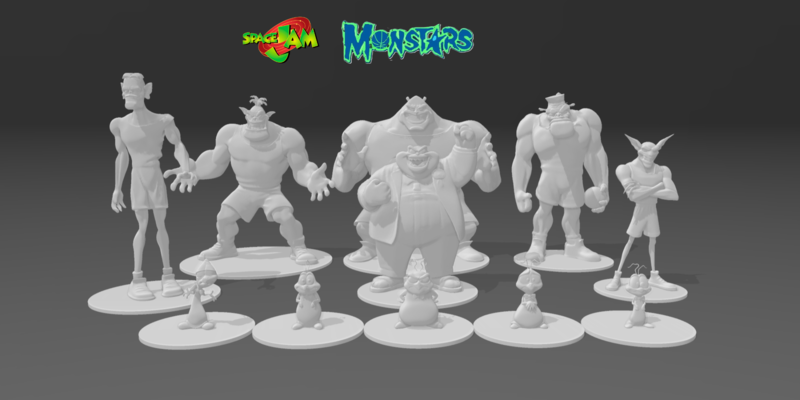 Miniatures - Space Jam Team Monstars