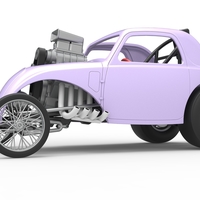 Front engine old school dragster with shell V10 Scale 1:25 - Thumbnail 2