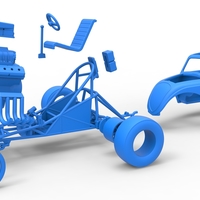 Front engine old school dragster with shell V10 Scale 1:25 - Thumbnail 18