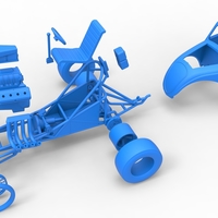 Front engine old school dragster with shell V10 Scale 1:25 - Thumbnail 19