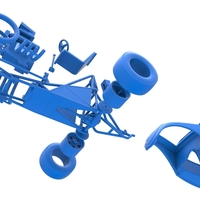 Front engine old school dragster with shell V10 Scale 1:25 - Thumbnail 20