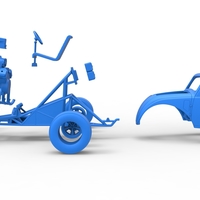 Front engine old school dragster with shell V10 Scale 1:25 - Thumbnail 22