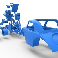 Front engine old school dragster with shell V10 Scale 1:25 - Thumbnail 25