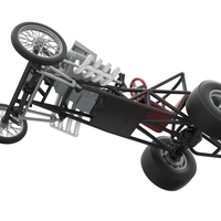 Vintage Front engine dragster Base V3 Scale 1:25 - Thumbnail 3