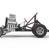 Vintage Front engine dragster Base V3 Scale 1:25 - Thumbnail 9