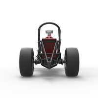 Vintage Front engine dragster Base V3 Scale 1:25 - Thumbnail 16