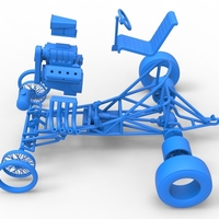 Vintage Front engine dragster Base V3 Scale 1:25 - Thumbnail 23