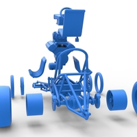 Vintage Front engine dragster Base V3 Scale 1:25 - Thumbnail 25