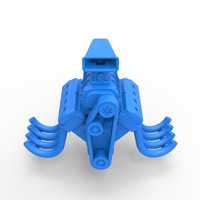 Engine V8 for vintage dragster Version 7 Scale 1:25 - Thumbnail 6