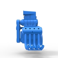 Engine V8 for vintage dragster Version 7 Scale 1:25 - Thumbnail 8