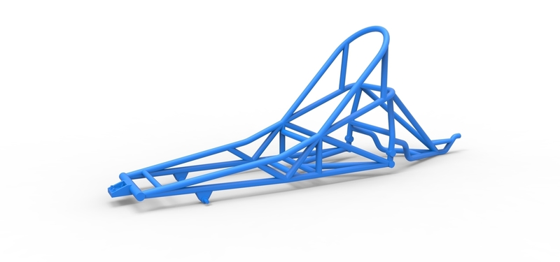 Frame of old school Front engine dragster V6 Scale 1:25