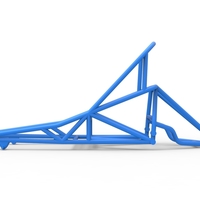 Frame of old school Front engine dragster V6 Scale 1:25 - Thumbnail 6