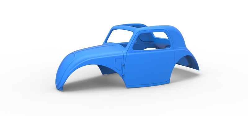 Shell of Vintage front engine dragster Version 5 Scale 1:25