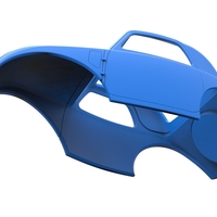 Shell of Vintage front engine dragster Version 5 Scale 1:25 - Thumbnail 2