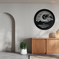 Tropical Beach Sunset Wall Art - Thumbnail 3