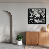 Horse and Lighthouse Coastal Wall Art - Thumbnail 3