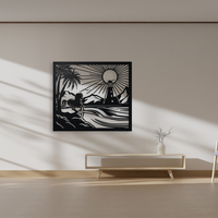 Horse and Lighthouse Coastal Wall Art - Thumbnail 5