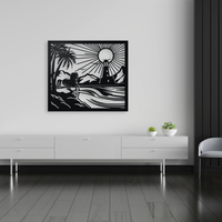 Horse and Lighthouse Coastal Wall Art - Thumbnail 6