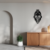 Stylized African Mask Wall Art - Thumbnail 3