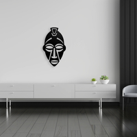 Stylized African Mask Wall Art - Thumbnail 6
