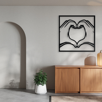 Heart Hands Wall Art - Thumbnail 3