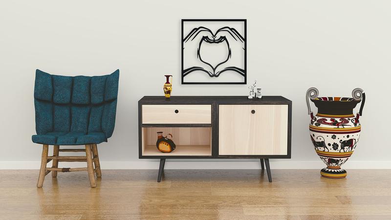 Heart Hands Wall Art