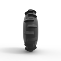 Dirt dragster rear tire at speed Scale 1:25 - Thumbnail 4