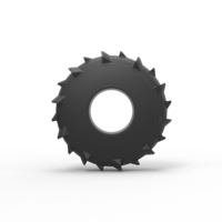 Dirt dragster rear tire at speed Scale 1:25 - Thumbnail 5