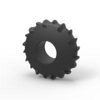 Dirt dragster rear tire at speed Scale 1:25 - Thumbnail 7