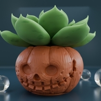 Pumpkin Head Planter-Pot - Thumbnail 2