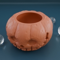 Pumpkin Head Planter-Pot - Thumbnail 3