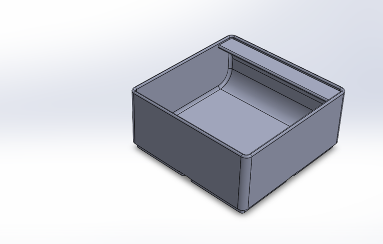 Gridfinity 4x4 Bin – 5u Tall with Curved Grab Front