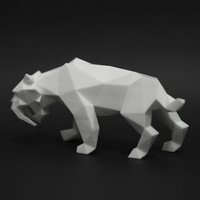 Low Poly Saber Toothed Tiger - Thumbnail 2