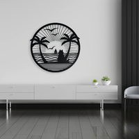 Tropical Beach Sunset Wall Art - Thumbnail 6