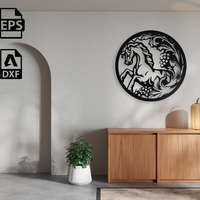 Equestrian Vine Medallion Wall Art - Thumbnail 3