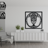 Tribal Tree Spirit Mask Wall Art - Thumbnail 1