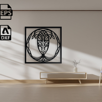 Tribal Tree Spirit Mask Wall Art - Thumbnail 5