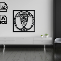 Tribal Tree Spirit Mask Wall Art - Thumbnail 6