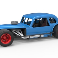 Vintage Asphalt Modified stock car V5 Scale 1:25 - Thumbnail 1