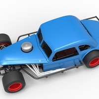 Vintage Asphalt Modified stock car V5 Scale 1:25 - Thumbnail 4