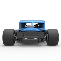 Vintage Asphalt Modified stock car V5 Scale 1:25 - Thumbnail 7