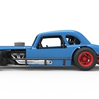 Vintage Asphalt Modified stock car V5 Scale 1:25 - Thumbnail 9