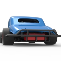 Vintage Asphalt Modified stock car V5 Scale 1:25 - Thumbnail 15